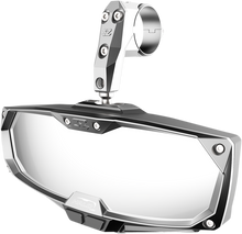 SEIZMIK Mirror - Halo R - Rear View w/LED Cabin Light - Rectangle - Silver w/Silver Bezel - 1.875"/2" ROPS 56-18020