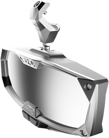 SEIZMIK Mirror - Halo R - Rear View w/LED Cabin Light - Rectangle - Silver w/Silver Bezel - Polaris Pro-Fit 56-18021