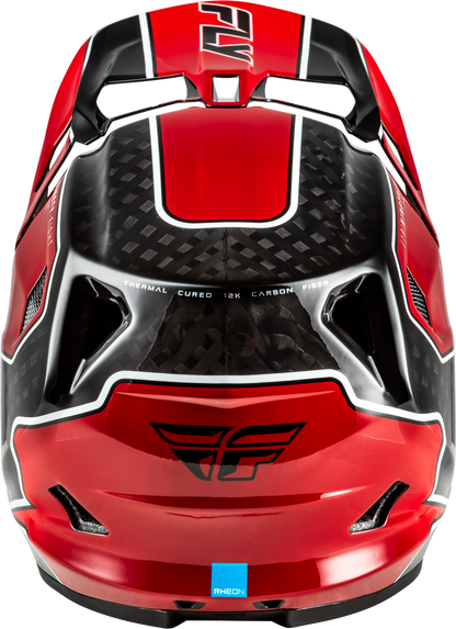 Werx R Flow Carbon Helmet Black Carbon/Red Lg