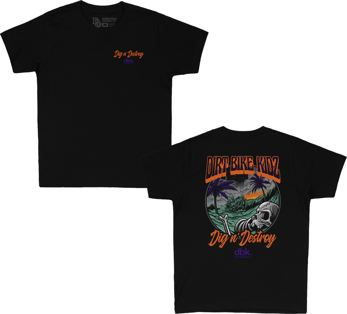 Boneyard Youth Tee Black Ys