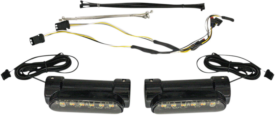 CUSTOM DYNAMICS Engine Guard Light - Black - FLH CD-CB-AW-BCM-B