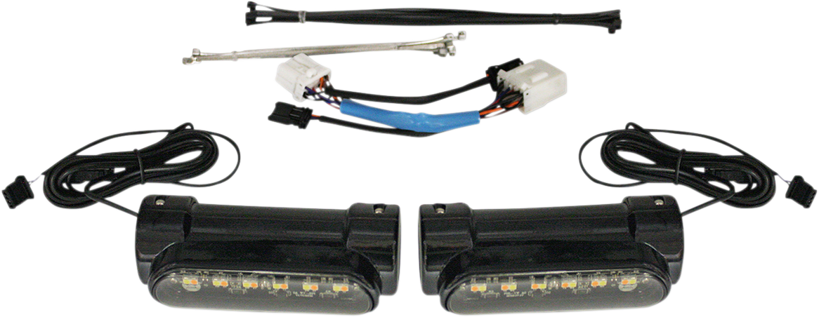 CUSTOM DYNAMICS Engine Guard Light - Black - '97-'13 FLH CD-CB-AW-HD-B