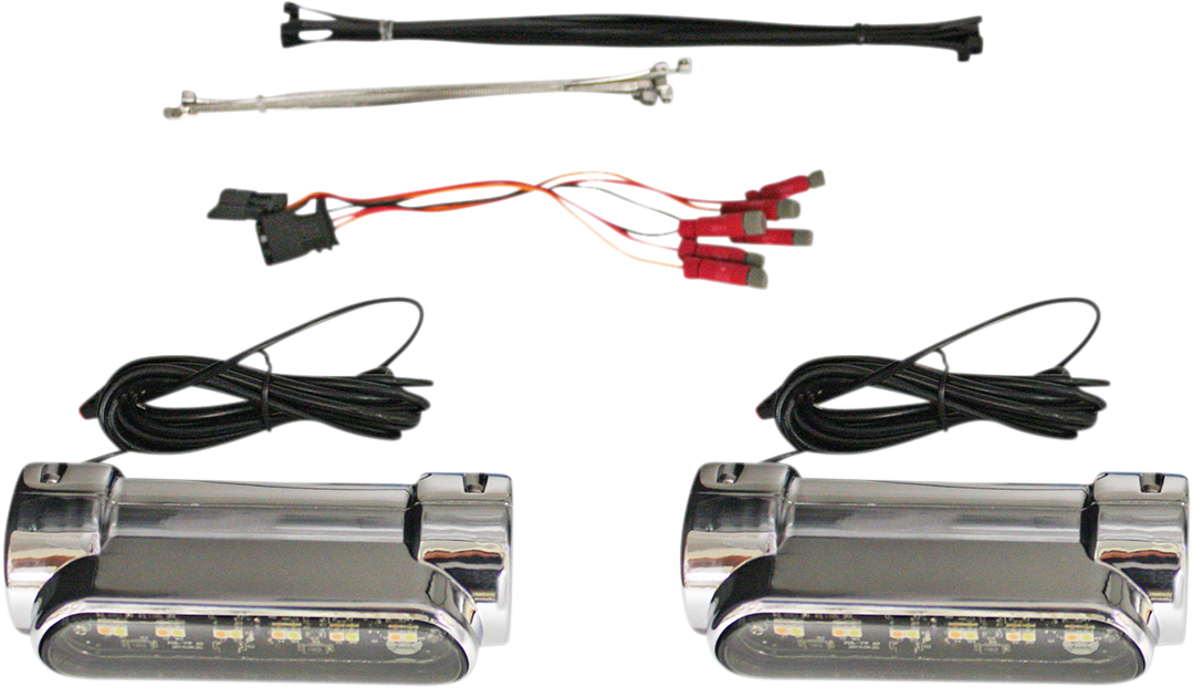 CUSTOM DYNAMICS Engine Guard Light - Chrome - Universal CD-CB-AW-UNV-C