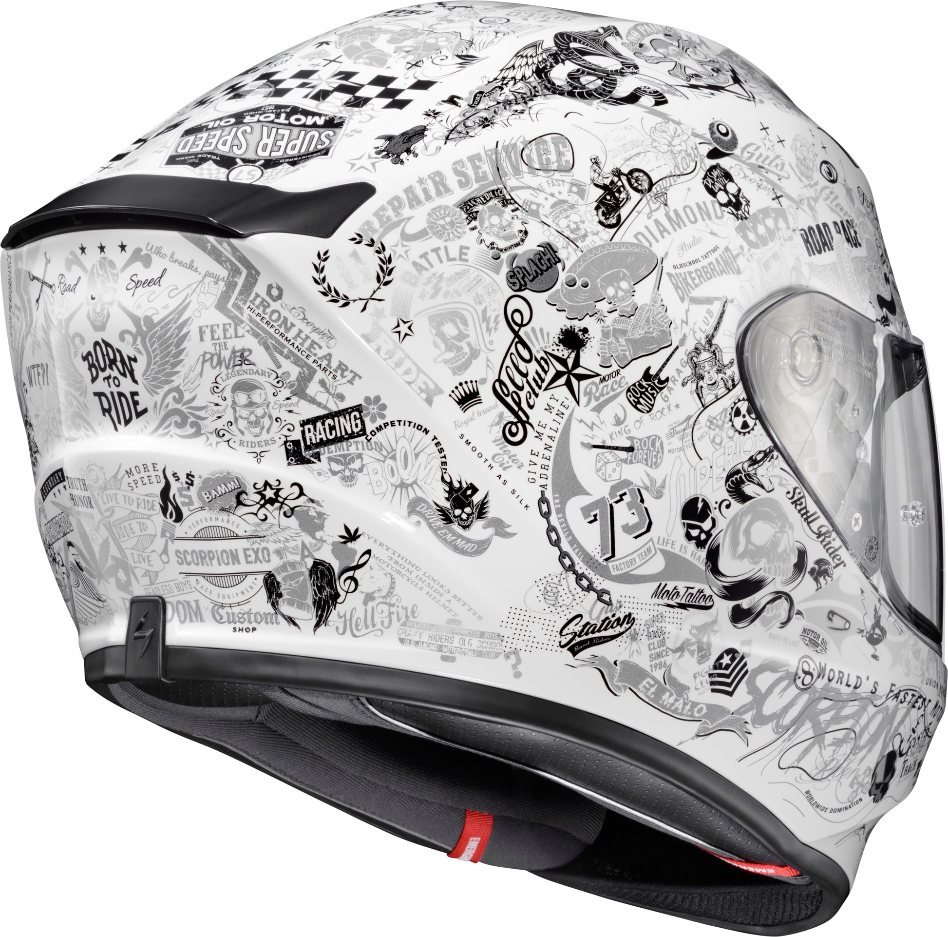 Exo R330 Full Face Helmet Shake 2 White Xl