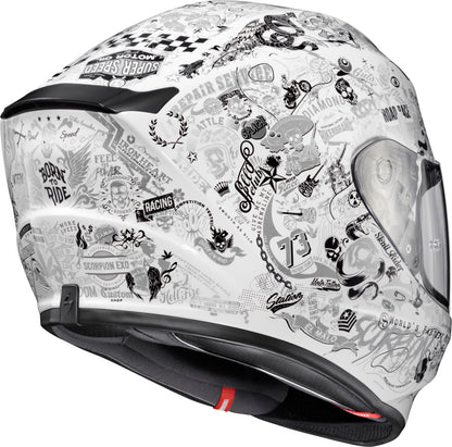 Exo R330 Full Face Helmet Shake 2 White Xl