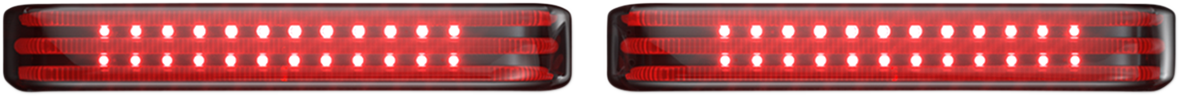 CUSTOM DYNAMICS Saddlebag LED Lights - Sequential - Black/Smoke PB-SBSEQ-SS6-BS