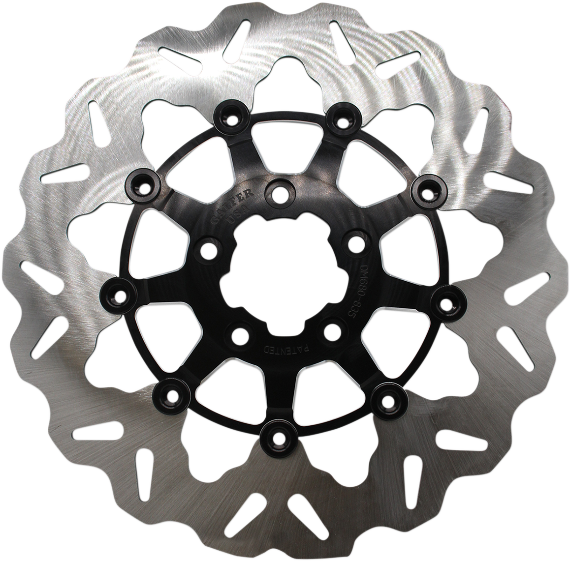GBRAKES Front Wave® Rotor - Black Carrier DF680CW-C