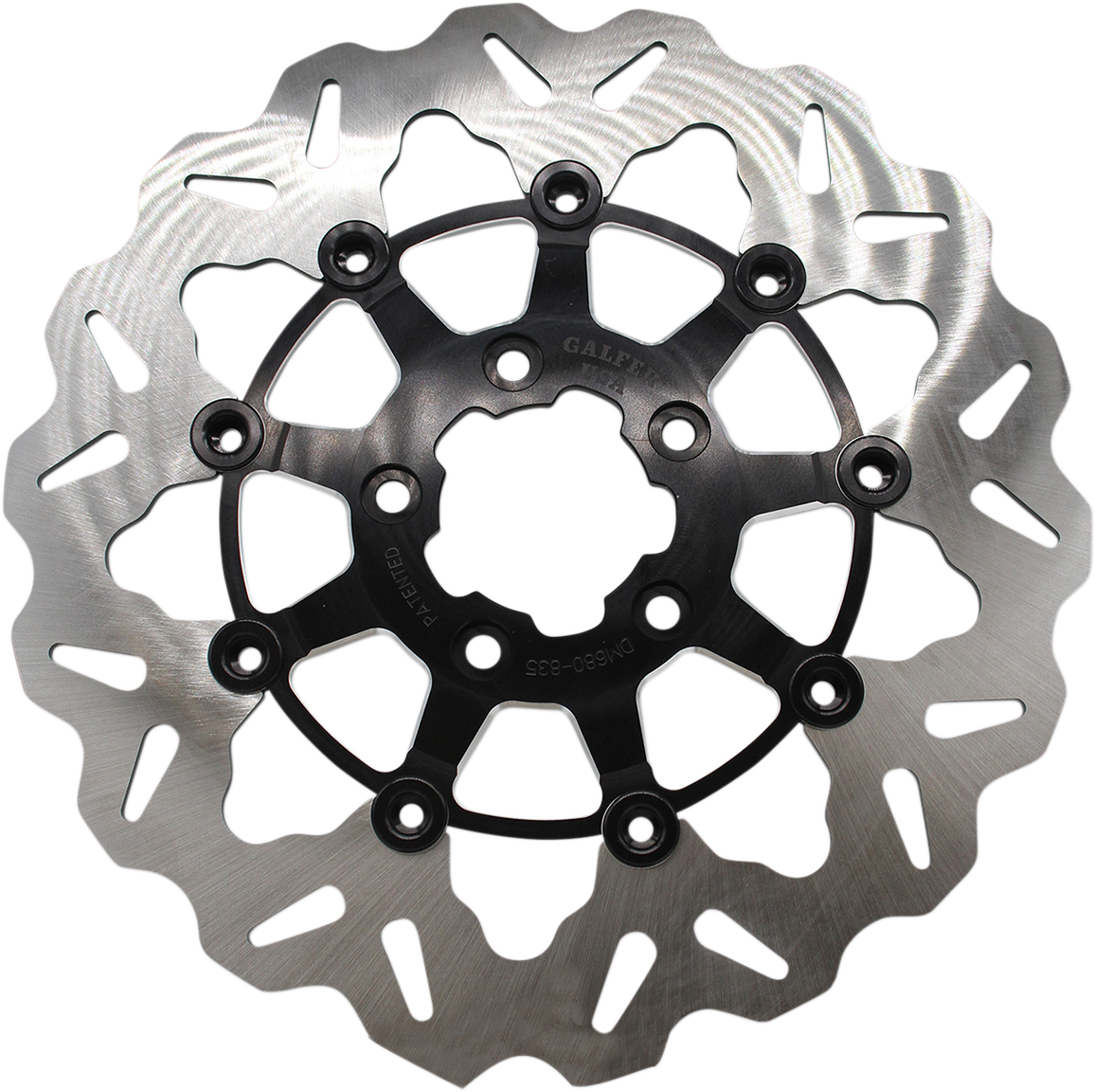 GBRAKES Front Wave® Rotor - Black Carrier DF835CW-C