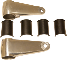 EMGO Headlamp Mounting Brackets - Polished 66-35830
