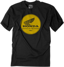 FACTORY EFFEX Honda Gold Label T-Shirt - Black - Large 23-87304