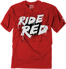 FACTORY EFFEX Youth Honda Splatter T-Shirt - Red - Large 23-83304