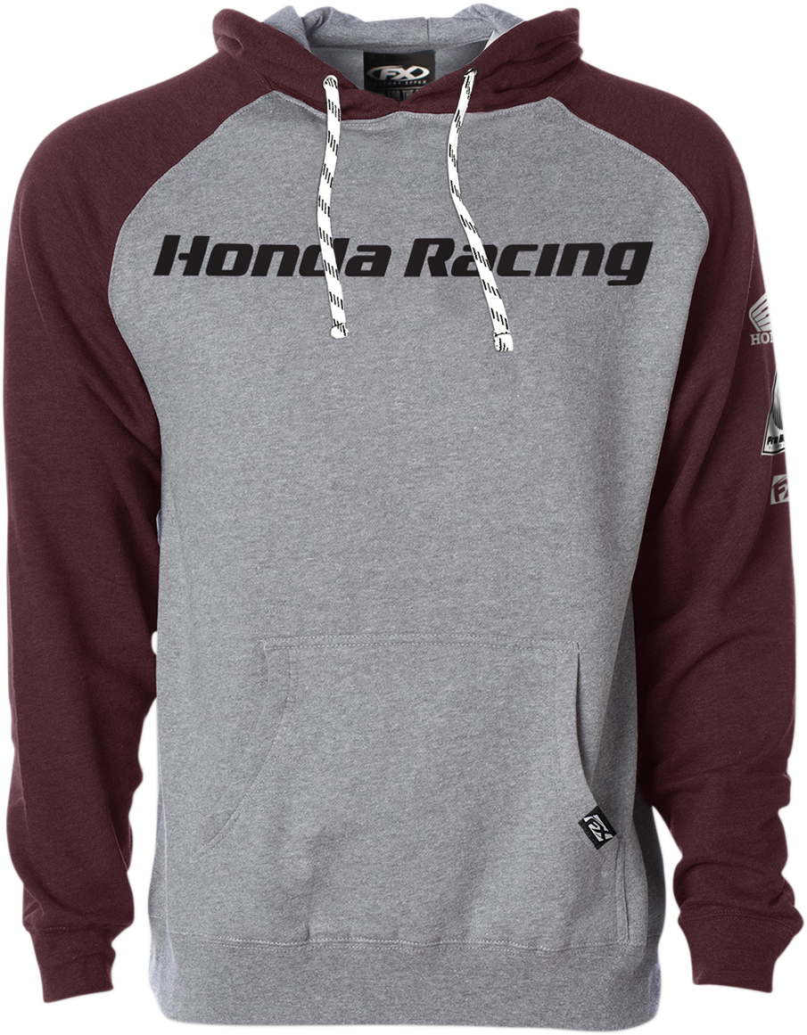 FACTORY EFFEX Honda Racing Hoodie - Heather/Burgundy - XL 23-88306