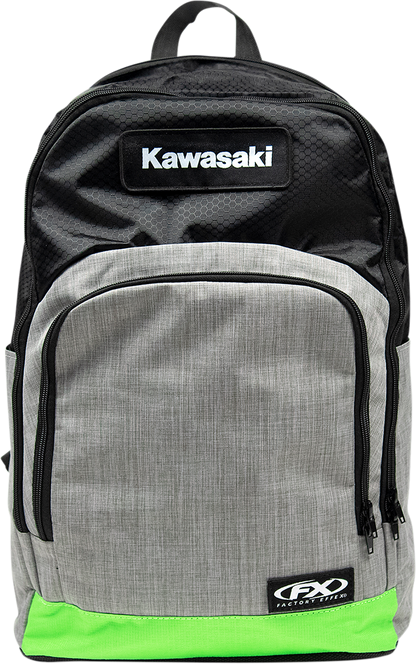 FACTORY EFFEX Kawasaki Standard Backpack - Black/Gray/Green 23-89110