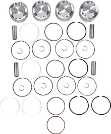 JE PISTONS Piston Kit - 72.00 mm - 10.25:1 CR - Kawasaki 125473