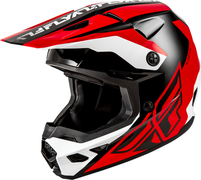 Kinetic Crest Helmet Red/Black/White Xl