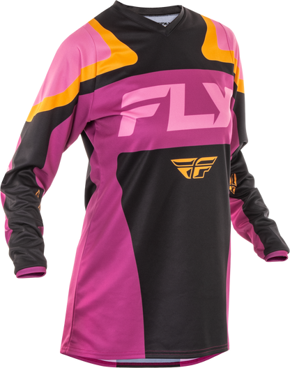 Women's F 16 Jersey Black/Mauve/Yellow Xl
