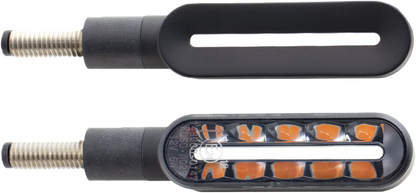 Cyclone Led Turn Signals Sequential Black Pair