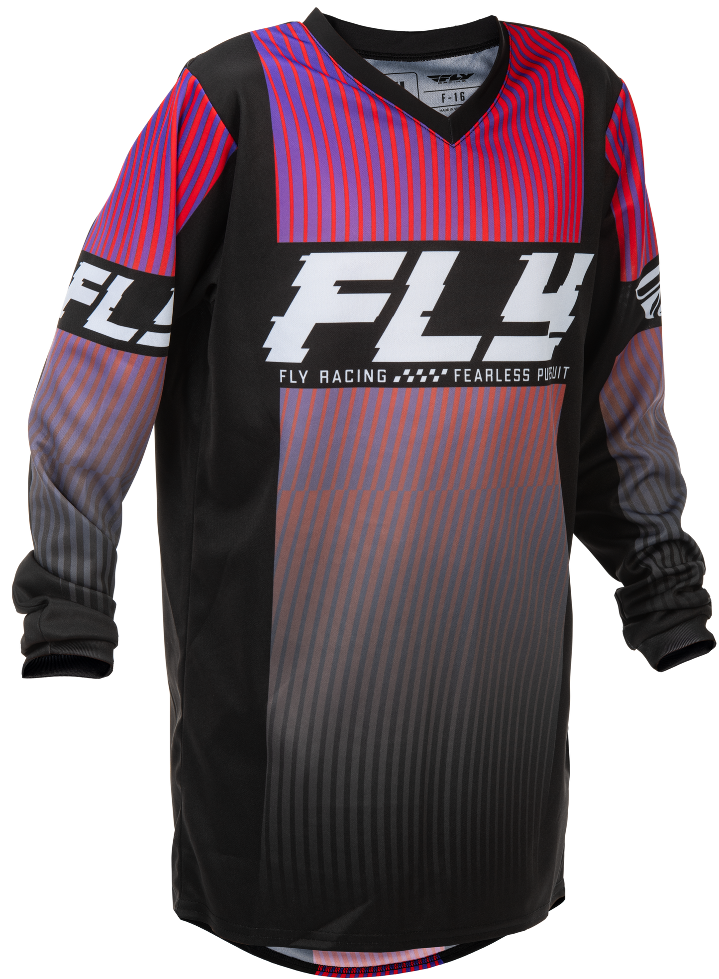 Youth F 16 Jersey Black/Red/Purple Yxl