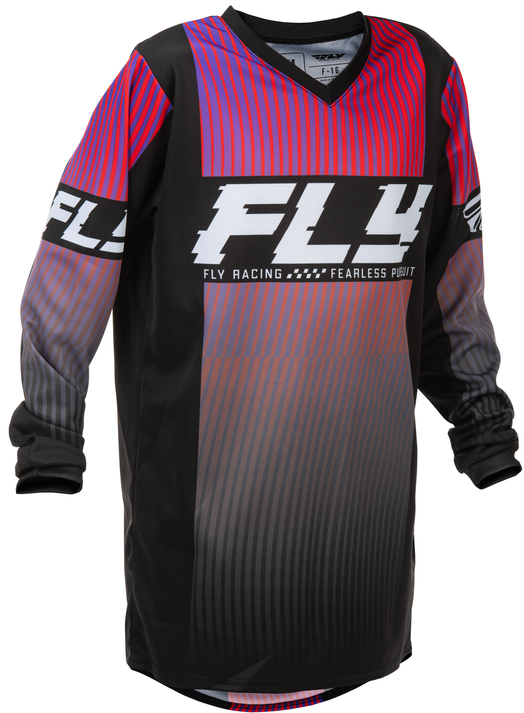 Youth F 16 Jersey Black/Red/Purple Yxl
