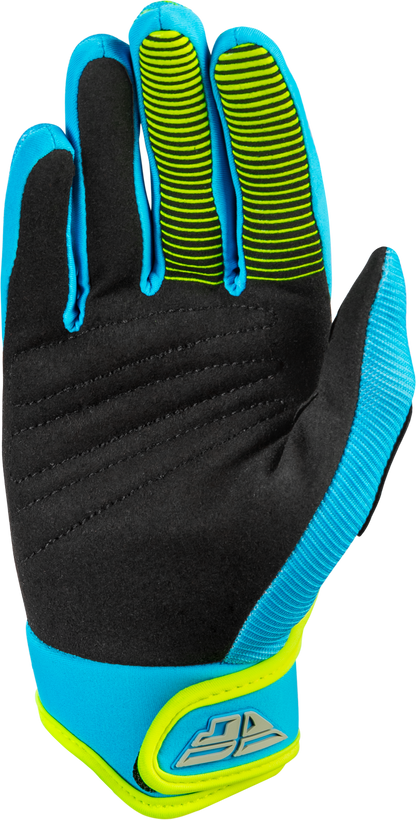 Youth F 16 Gloves Blue/Hi Vis Ys