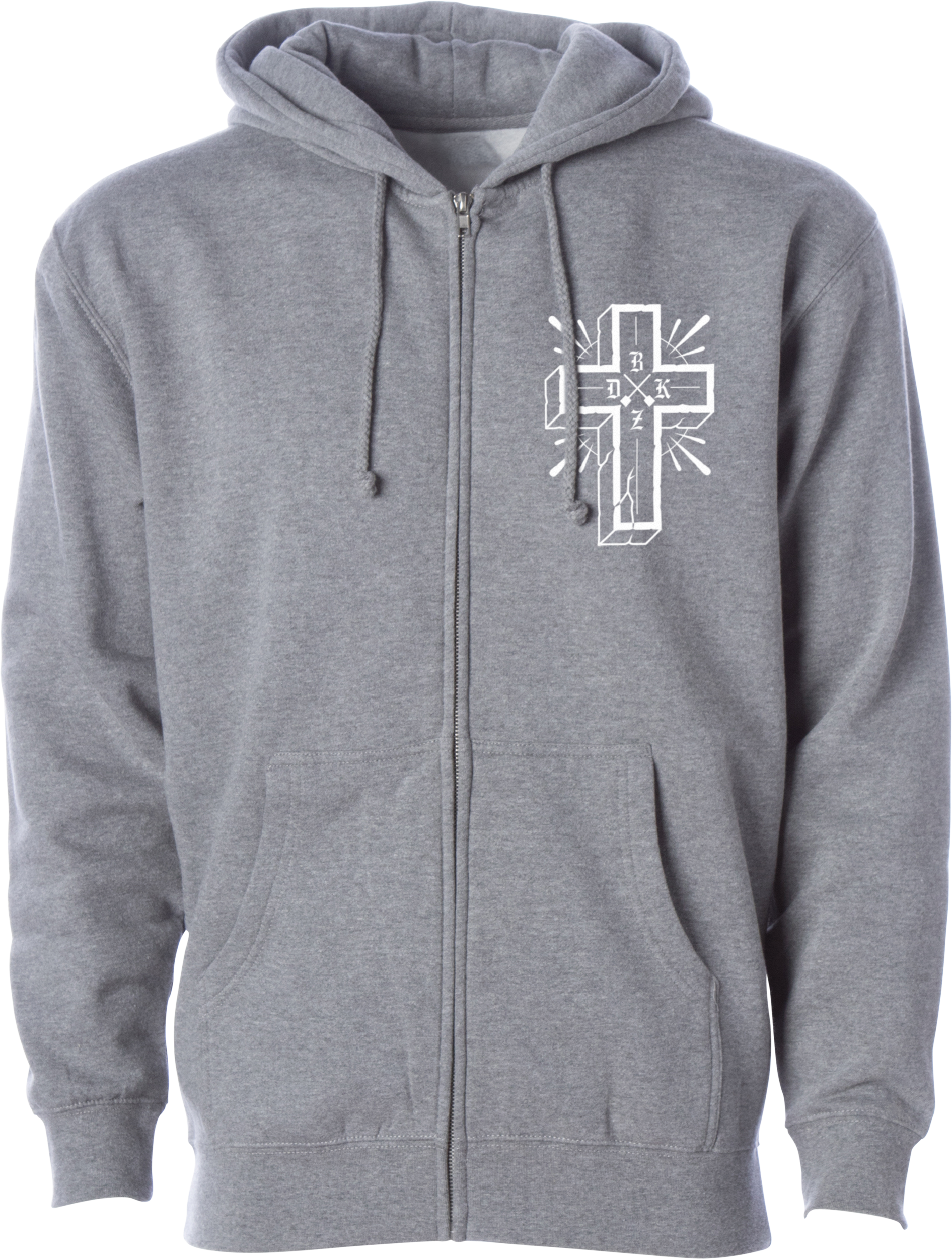 Multiply Zip Hoodie Gunmetal Heather Xl