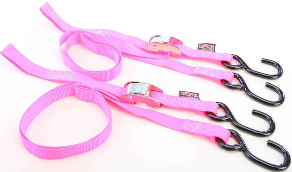Tie Down Cam S Hook 1"X5.5' Pink Pair