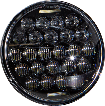 Led Headlight 5.75" 75w Black 3500/2000 Lumens