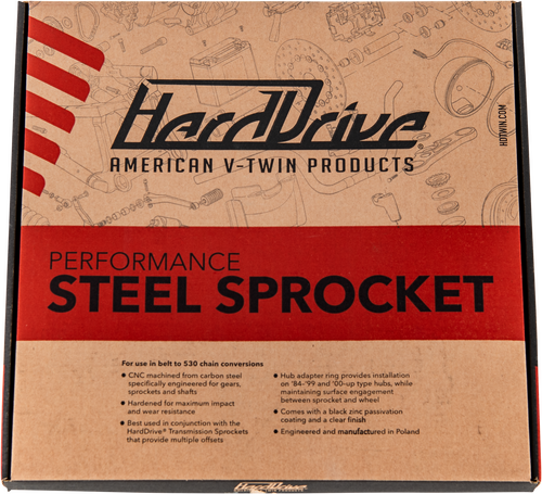 Rear Steel Sprocket 49t Flat 84 22
