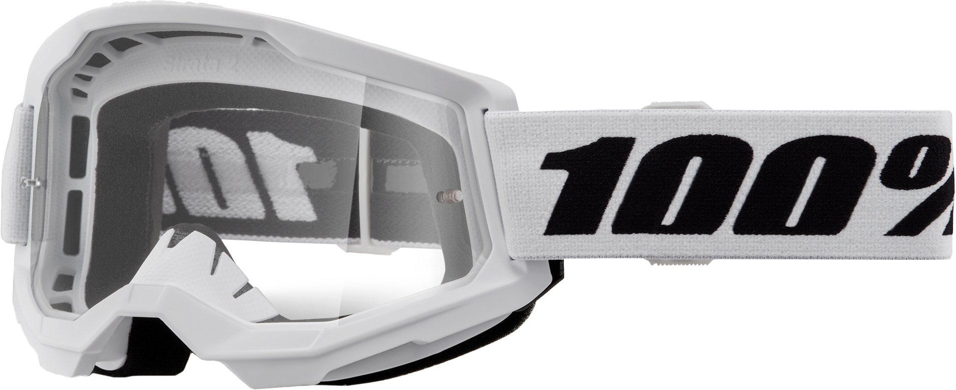 Strata 2 Goggle White Clear Lens