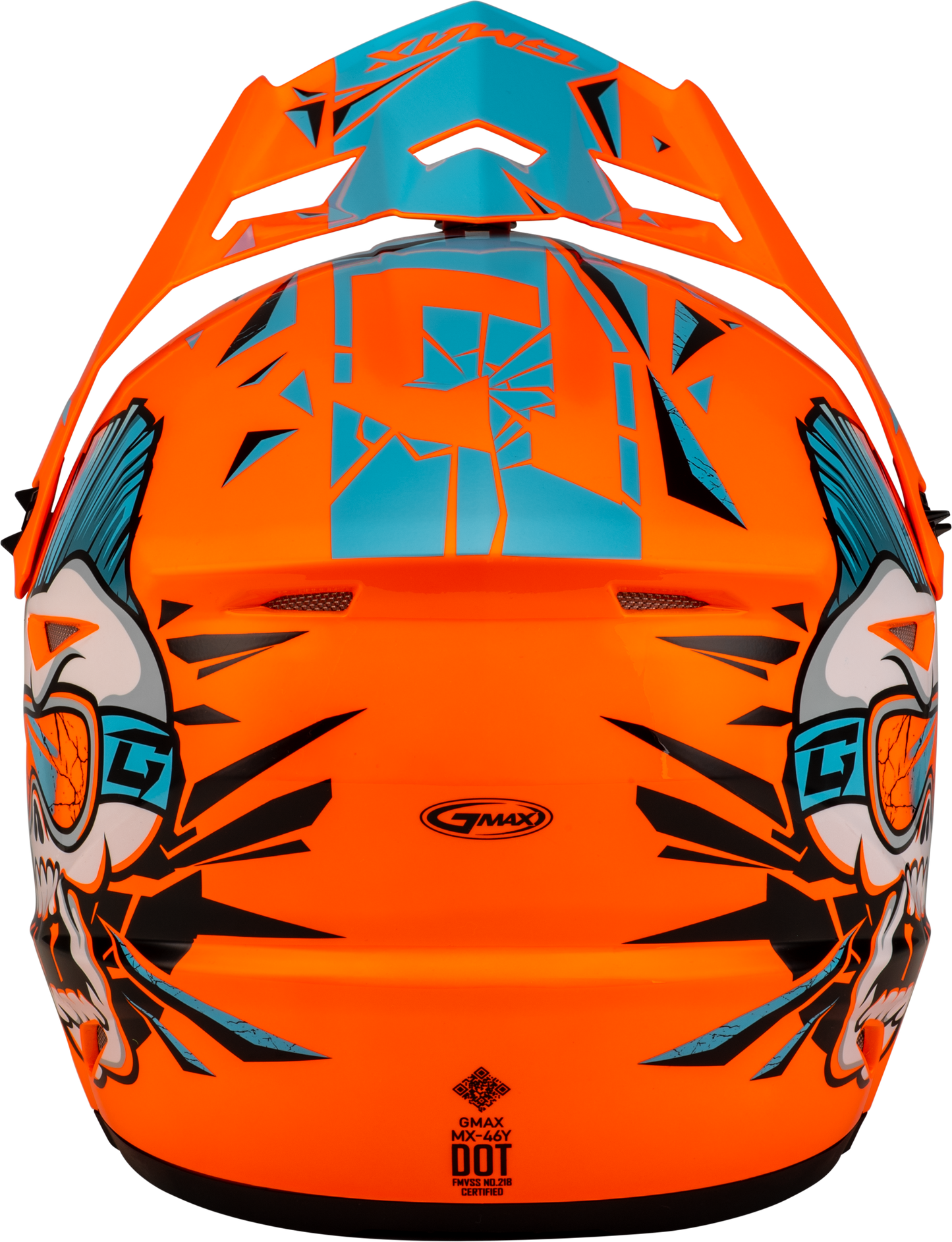 Youth Mx 46y Unstable Helmet Hi Vis Orange/Blue Ym