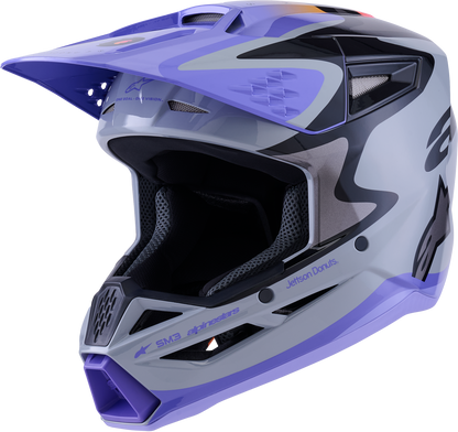 Jettson Sm3 Youth Helmet Gry/Purp/Blk Glossy Ys