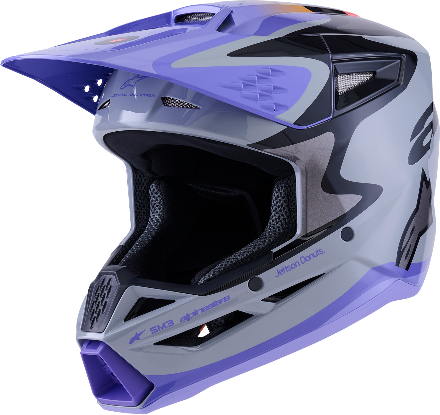 Jettson Sm3 Helmet Gry/Purp/Blk Glossy 2x