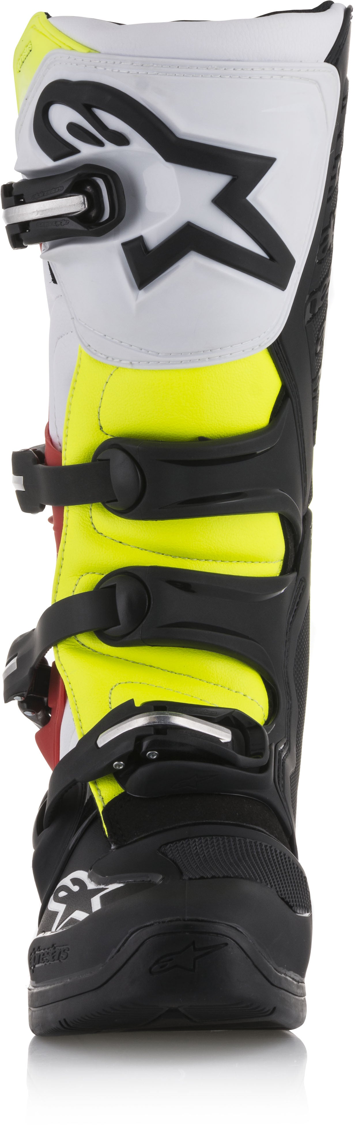 Tech 5 Boots Black/White/Red/Yellow Sz 07