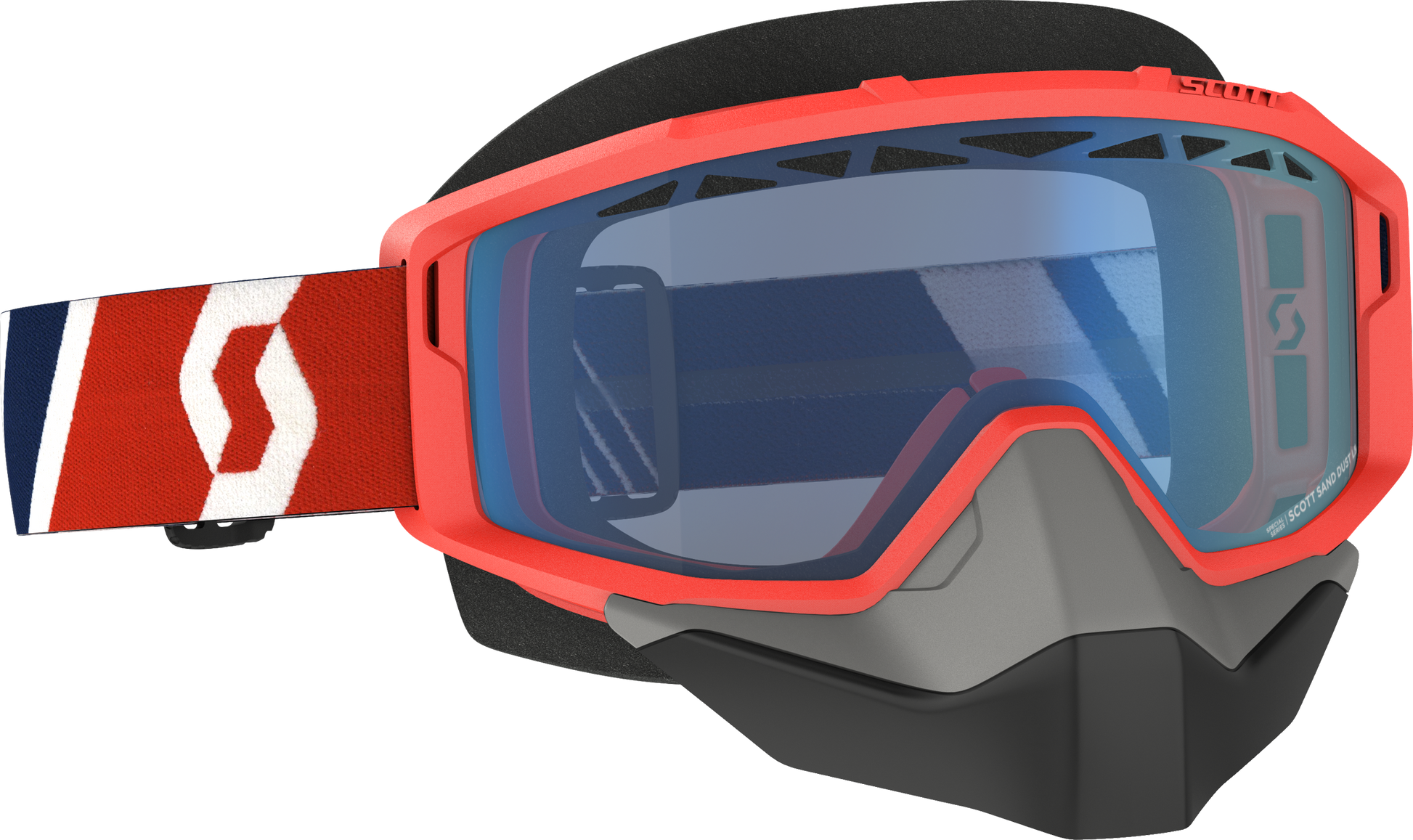Primal Goggle Snow Cross Red/Blue W/Blue