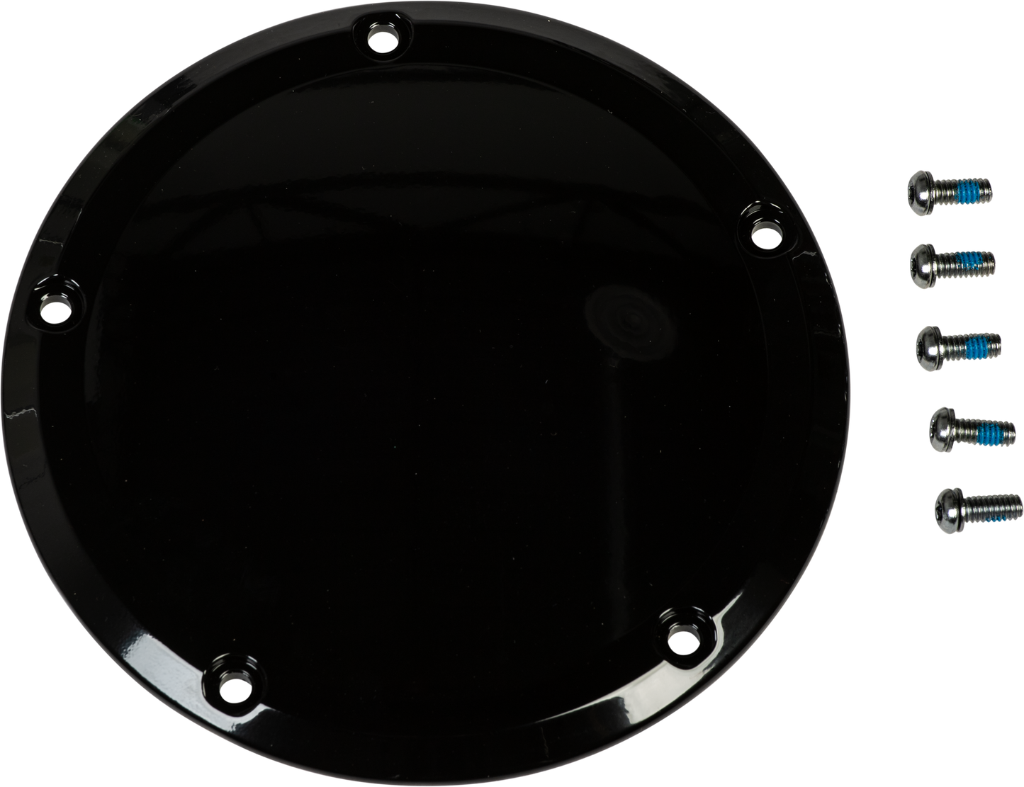 Smooth Derby Cover Gloss Black Touring 16 Up