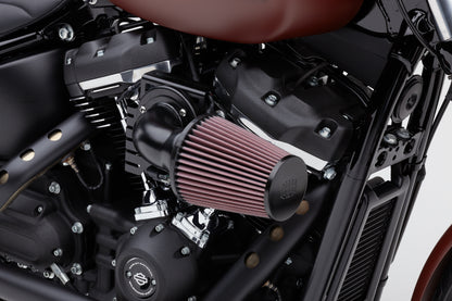 Cone Air Intake System Black / Black Softail 18 22