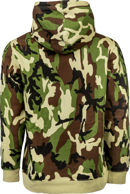 Fly Trademark Hoodie Army Camo Lg