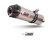 MIVV 2 Slip-on, Oval Titanium, Standard Exhaust For Aprilia Pegaso 2005-2011