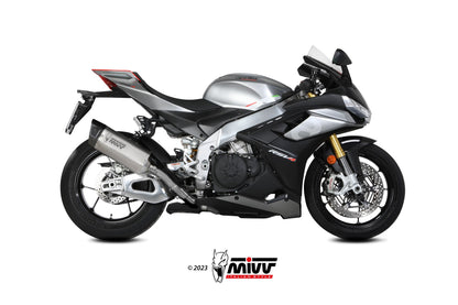 MIVV Slip-on, SR-1 Titanium, Standard Exhaust For Aprilia RSV4 2021-2023