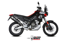 MIVV Slip-on, Speed Edge Black Stainless Steel, Standard Exhaust For Aprilia Tuareg 660 2022-2023