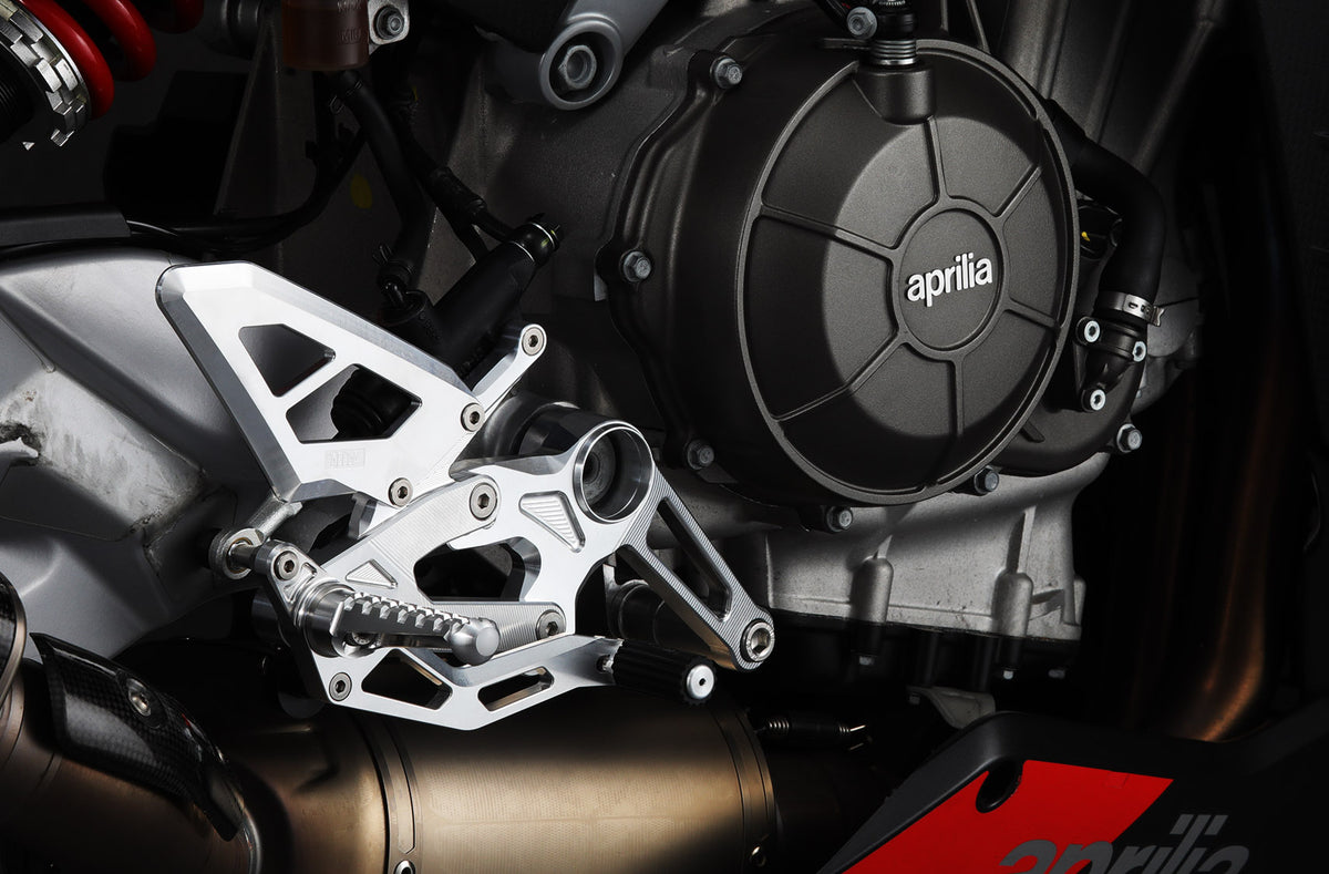 AELLA Riding Step Kit (Rearsets) for the Aprilia RS 660