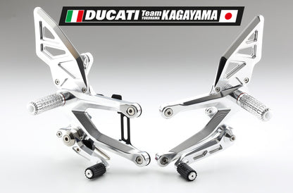 AELLA Riding Step Kit (Rearsets) TEAM KAGAYAMA SP EDITION for the Ducati Panigale V4 (2025+)