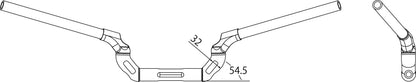 AELLA Universal Adjustable Aluminum Variable Handlebar - Type 2