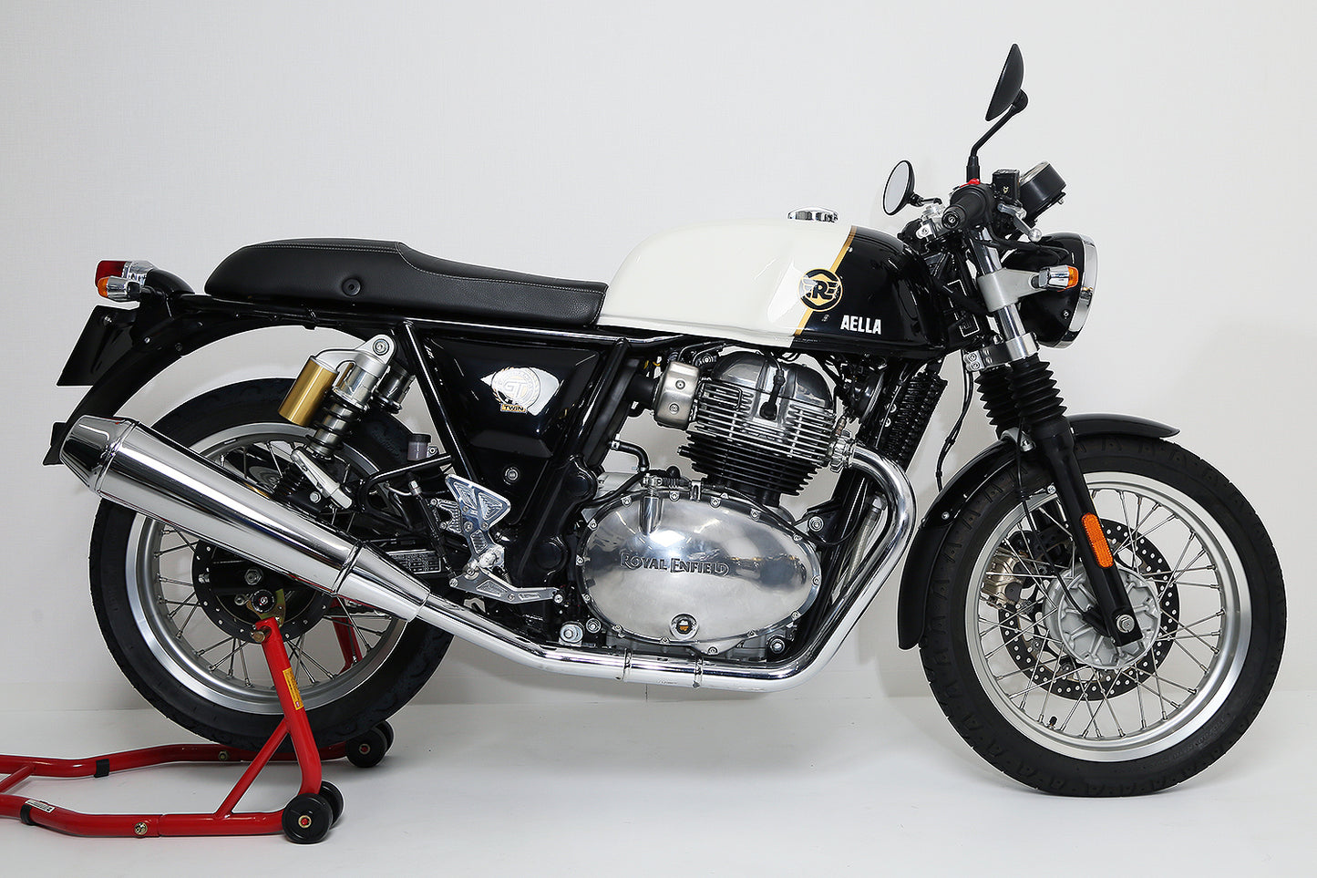 AELLA Complete Adjustable Triple Clamp and Adjustable Handlebars for the Royal Enfield Continental 650 GT