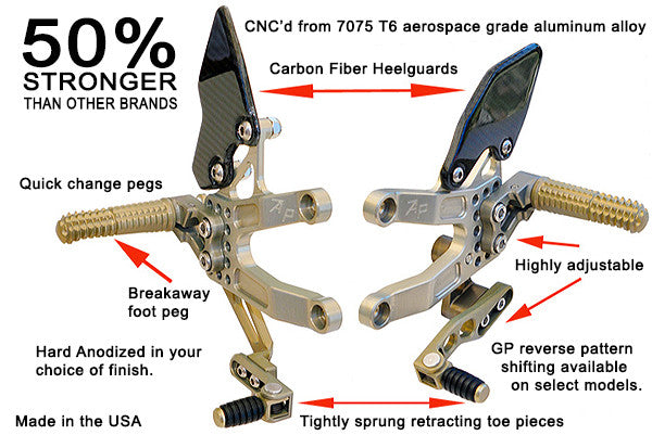 Attack Performance Rearsets for Suzuki GSX-R1000 (2007-08)
