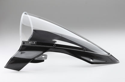 AELLA Carbon Fiber Trim Racing Windscreen For the BMW S1000RR (2019+) and M1000RR (21-22)