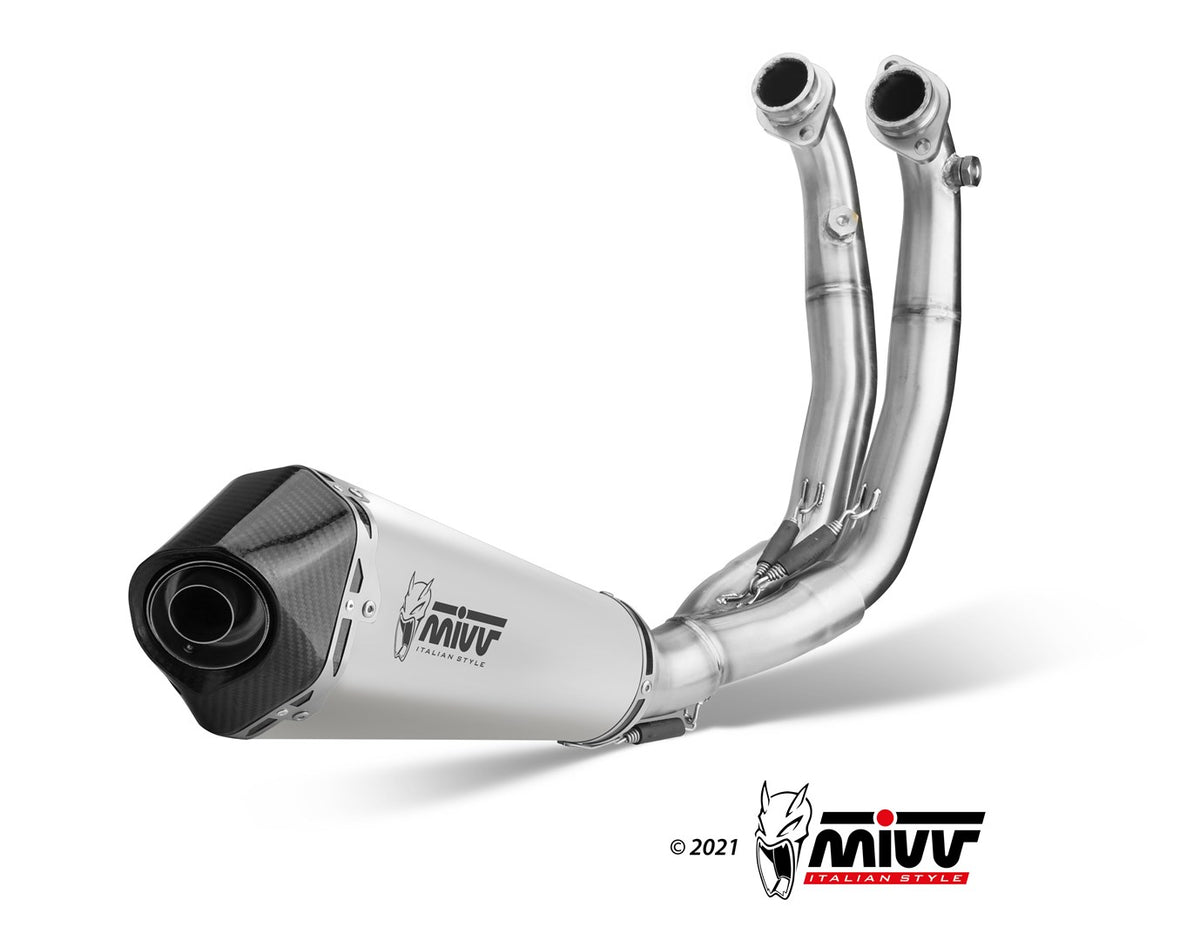 MIVV Full System, Delta Race Stainless Steel Exhaust For Aprilia RS 660 / Tuono 660