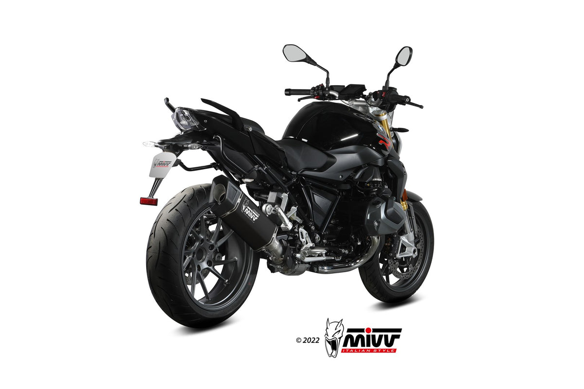 MIVV Slip-on, SR-1 Black Titanium, Standard Exhaust For BMW R1250R/RS 2021-2023