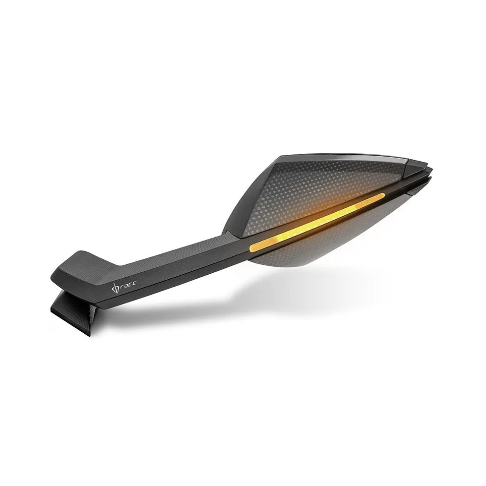 DB Race BLADE Mirrors With Indicators - Universal M8 Stem Mount