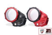 CNC Racing TROY BAYLISS LIMITED EDITION Clear Wet Clutch Cover for the Ducati Hypermotard 821 (2015) / 939 / 950, Multistrada 950, Supersport /S, Monster 821, Scrambler 1100
